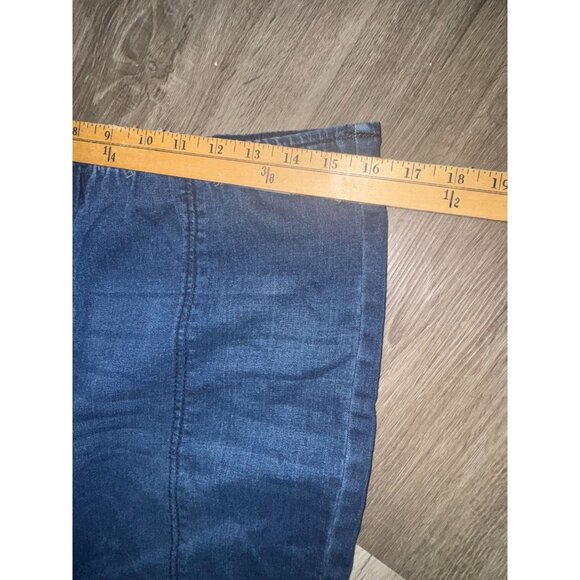 Stretch Denim Pull On Flare Jeans In Blue Xl (15-17) - Picture 4 of 7